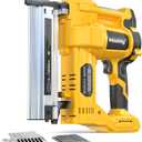 Cordless 2" Brad Nailer Compatible with Dewalt 20V Battery (No Battery), 2-in-1 Electric Nail Gun/Staple Gun, 18 Gauge Nail Gun Battery Powered with 1000 Nails for Wood Carpentry