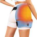 Hip Heating Pad for Hip Support Brace,Cordless Heated Hip Wrap with 10000mAh Battery and 3 Heating Modes for Thigh/Legs,Buttock (Orange Blue, Up to 47'')