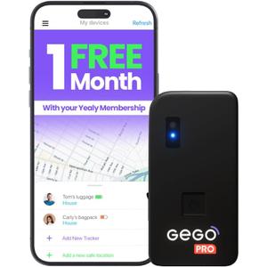 GEGO PRO GPS Tracker - Universal Tracking for Luggage, Vehicles, Trailers, Bike, Person | Real-Time GPS Tracking, WiFi, GSM & Bluetooth | Long Battery Life | Subscription Required