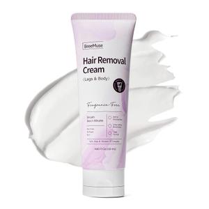 Hair Removal Cream for Women, Painless Depilatory Cream for Legs, Bikini Line & Underarms, Fast 5-10 Minute Body Hair Remover for Sensitive Skin with Moisturizing & Smoothing Formula