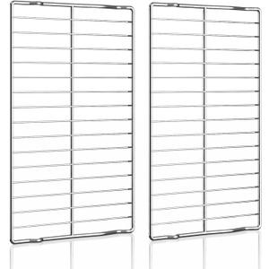 WB48T10063 Oven Rack Replacement for GE Profile Oven Racks Stainless Steel Replacement Parts Compatible with AP4538468, PS2577619, 1550790, AH2577619, EA2577619, 24" x 17", 2 Packs