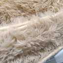 OLANLY Area Rugs for Living Room Bedroom, Machine Washable 4x5.9 ft Soft Fluffy Shaggy Bedside Rug, Indoor Floor Carpet for Kids Girls and Boys, Dorms, Nursery Rooms, Home Decor Aesthetic, Beige