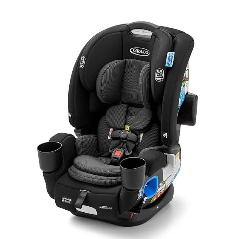 Graco 4Ever DLX Slim Car Seat – Highback & Backless Booster Mode for children at least 4 years old and 40–100 lbs (43–57 inches tall)