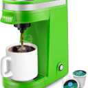 CHULUX Single Serve Coffee Maker, Small Single Cup Coffee Maker for K Pod and Ground Coffee, Green