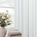 Mrs.Naturall Viral Neutral Warm White Linen 100% Blackout Curtains 84 Inches Long for Living Room Bedroom,Cortinas Blancas para Dormitorio Black Out Curtains 84 Inch Length 2 Panels Set