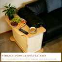 2 in 1 Cat Scratcher Side Table for Couch, Sofa Protector End Table