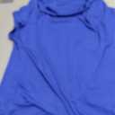 EVALESS Womens Tops Spring Outfits for Women Fashion 2026 Elegant Cowl Neck Short Sleeve T Shirts Blouses for Women Dressy Casual Sexy Off Shoulder Summer Clothes Basic Teacher Shirts, Blue, Size Medium