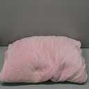 NANPIPER Fleece Blankets, Super Soft Flannel Queen Size Blanket for Bed, Luxury Cozy Microfiber Plush Fuzzy Blanket, Pink
