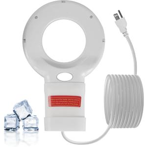 500W Trough Heater & Stock Tank De-Icer - Made from Aluminum with Teflon Coating for Better Corrosion Resistance (White)