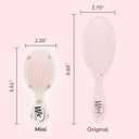 Wet Brush Hello Disney Minnie Mouse - Detangling Travel Hair Brush - Ultra-Soft IntelliFlex Bristles Glide Through Tangles with Ease - Mini Hair Brush - Pain-Free - All Hair Types, Limited Edition