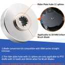 Stainless Steel Blade Kit Hardware Compatible with Echo SRM Series (Except The High Torque Version),Trimmer & Brush Cutter Saw Blade Conversion Kit for SRM 225 Part# C535000160 C535000150