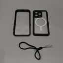 Ghostek Nautical Slim Waterproof Case for Apple iPhone 15 Pro - Built-in Screen & Camera Lens Protector, Compatible with MagSafe (6.1 Inch, Clear)