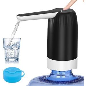 Myvision 5 Gallon Jug Drinking Water Dispenser, Portable Water Dispenser fro 3 Gallon Bottle, USB Electric Water Bottle Pump, 2-5 Gallon Water Jug Switch (Black)