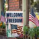 Patriotic Garden Flag - Memorial Day Decorations Independence Day 4th of July Decorations 4th of July Garden Flag Labor Day USA Themed Welcome Yard Outdoor Decorations Double Side 12x18 inches