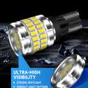 921 912 LED Reverse Light Bulb Fit for Toyota RAV4 2006-2025, Super Bright T15 LED Bulb with Lens, 6000K Cool White Backup Lights Replacement, Pack of 2