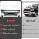 Hood Deflector Protector Fit for 2019-2026 Dodge RAM 1500 Accessories TPE Hood Protector Bug Deflector Shield Replacement for Ram Truck Accessories