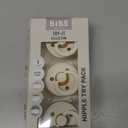 BIBS Pacifiers 0-6 Months | 3-Pack Soothers | BPA-Free Round, Anatomical & Symmetrical Nipple | Made in Denmark | Ivory Try-It Collection (Blush)