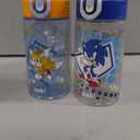 Zak Designs Sonic Kids' 2-Pack Leak-Proof Water Bottles With Straw, Handle and Pop-Up Spout Cover (Sonic the Hedgehog)