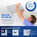 BNX TruFilter 16x20x4 (15.5 x 19.5 x 3.63 Slim Fit) MERV 13 Air Filter (2-Pack) - MADE IN USA - Air Conditioner HVAC AC Furnace Filters Health, Allergies, Mold, Bacteria, Smoke, MPR 1900 FPR 10