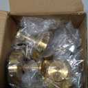 4 Pack Suction Cup Wreath Hanger, 2025 New No Drill Suction Cup Hooks for Door Wreaths, Reusable Holder for Glass Window, Door, Fall, Halloween, Christmas, Welcome Sign(Gold)