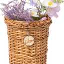 Woven Wicker Hanging Basket Door Hanging Basket Wall Decorations for Home Garden Farmhouse (original)