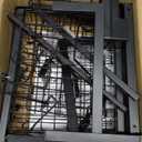 YKLSLH 4 Baskets Over The Sink Dish Drying Rack, Extendable Large Capacity Sink Rack, Metal Drying Rack Saving Space, for Most Sinks (26.57"-35") (Black)