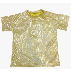 Boys Girls Sequin T Shirts Sparkly Metallic Short Sleeve Crewneck Pullover Tee Tops Kids Glitter Cute Trendy T-Shirts