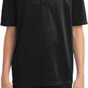 Short Sleeve Polo Shirts for Boys Silk Touch Performance Polo Shirts for Athletic Fit L