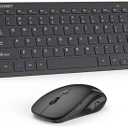 TECKNET Wireless Keyboard and Mouse Combo, Mini Cordless Computer Keyboard and Mouse Set 2.4GHz, Silent Adjustable 1600 DPI, Quiet Click, Lag-Free for Computer, Laptop, PC, Windows, Mac, Chrome OS