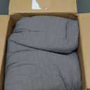 palassio Dark Grey 100% Cotton Quilt California Cal King Size Bedding Sets with 2 Pillow Shams, Oversized Lightweight Bedspread Shabby Chic Coverlet, Soft Bed Cover for All Season, 3 Pieces