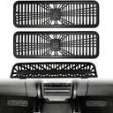 3PCS Air Vent Protective Cover for 2025-2026 Tesla Model Y Juniper, 2pcs Rear Under Seat Floor Air Vent Cover and 1pc Rear AC Vent Cove, Air Condition Outlet Grille Protector
