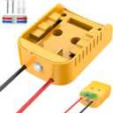 Power Wheel Adapter Compatible with Dewalt 20V Battery - Overdischarge & Overcurrent Protection, Upgraded Power Wheel Battery Converter with Switch for DIY RC Cars Toys Robotics (1 Pack)