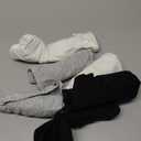 INNERSY Women's Underwear Cotton Hipster Panties Regular & Plus Size 6-Pack (Medium, Black-White-Grey)