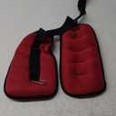 Signature Fitness Fully Adjustable Ankle Wrist Arm Leg Weights, 5 lbs each (10-lb pair), Red