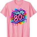 Retro 1980's Colorful Totally 80's Funny 80 Rave Theme Party T-Shirt XL