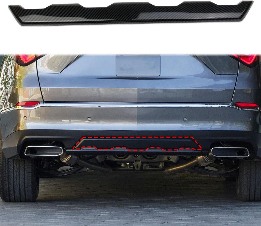 crosselec Carbon Fiber Rear Bumper Cover Trim Strip Accessories for 2022-2025 Acura MDX
