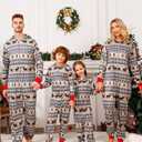 VNVNE Matching Christmas Onesie Pajamas Set for Family/Couples/Women/Men, One Piece Xmas Pjs Hooded Zipper Printed Sleepwear (Large, Brown Diamond)