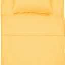 Best Season 1800 Thread Count Microfiber Fade Resistant Bed Sheet Set(1 Flat Sheet,1 Fitted Sheet and 1 Pillow Cases), Twin, Yellow