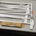 Regalo Safety 29-38.5" Baby Gate for Doorways & Bottom of Stairs, Pressure Mounted Baby Gate with Door for Babies, Toddlers & Pets, Tested & Safe for 30 Years, American Designed, American Owned, White