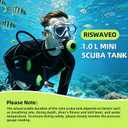1.0L Mini Scuba Tank Portable Oxygen Tank for Snorkeling
