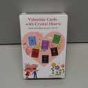 24 Pack Valentines Day Gifts for Kids, Valentines Day Cards with Heart-Shaped Crystal Gemstones for School Classroom Exchange, Valentine Party Favors&Goody Bag Fillers for Girls and Boys Ages 412