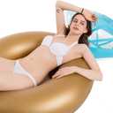 Jasonwell Inflatable Diamond Ring Pool Float - Engagement Ring Bachelorette Party Float Stagette Decorations Swimming Tube Floaty Outdoor Water Lounge Floats for Adults