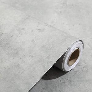 TAOGIFT 24x117 Inches 3D Textured Peel and Stick Concrete Wallpaper Grey Cement Contact Paper for Walls Kitchen Cabinets Countertop Bathroom Bedroom Furniture (60CMX3M, Gray)