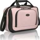 U.S. Traveler Rio 14" Travel Tote Bag, Lightweight 1200D Carry-On Bag for Women & Men, Parent SKU (Pink)