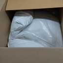 SNUG&COZY Grey Goose Feather Down Pillow for Sleeping(2 Pack)- King Size(20IN36IN), Goose Feather & Down Filling, 100% Down Proof, Machine Wash, White