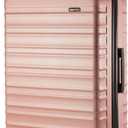 Amazon Basics 30" Hardside Large Checked Luggage, Expandable For Up to 15% More Space, Scratch-Resistant Surface, Four Multi-directional Wheels, Rose Gold