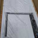 Full Length Mirror with Lights, 95" x 40" LED Lighted Floor Standing Mirror, Tempered Glass, Square White