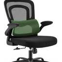 Marsail Office Chair Ergonomic-Desk Chair: High Back Mesh Office Chair with Lumbar Support,Flip-Up Armrests&2D Headrest,Gaming Chair with Rocking Tilt, Swivel Computer Task Chair for Long Hours (Black)
