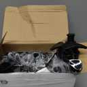 Tanlade 6 Pcs Shampoo and Conditioner Dispenser Bottles 16oz Modern Shower Soap Bottles with Pump, Labels and Marker Pen Easy to Refill Body Wash Dispensers for Home Bathroom Decoration (Black)