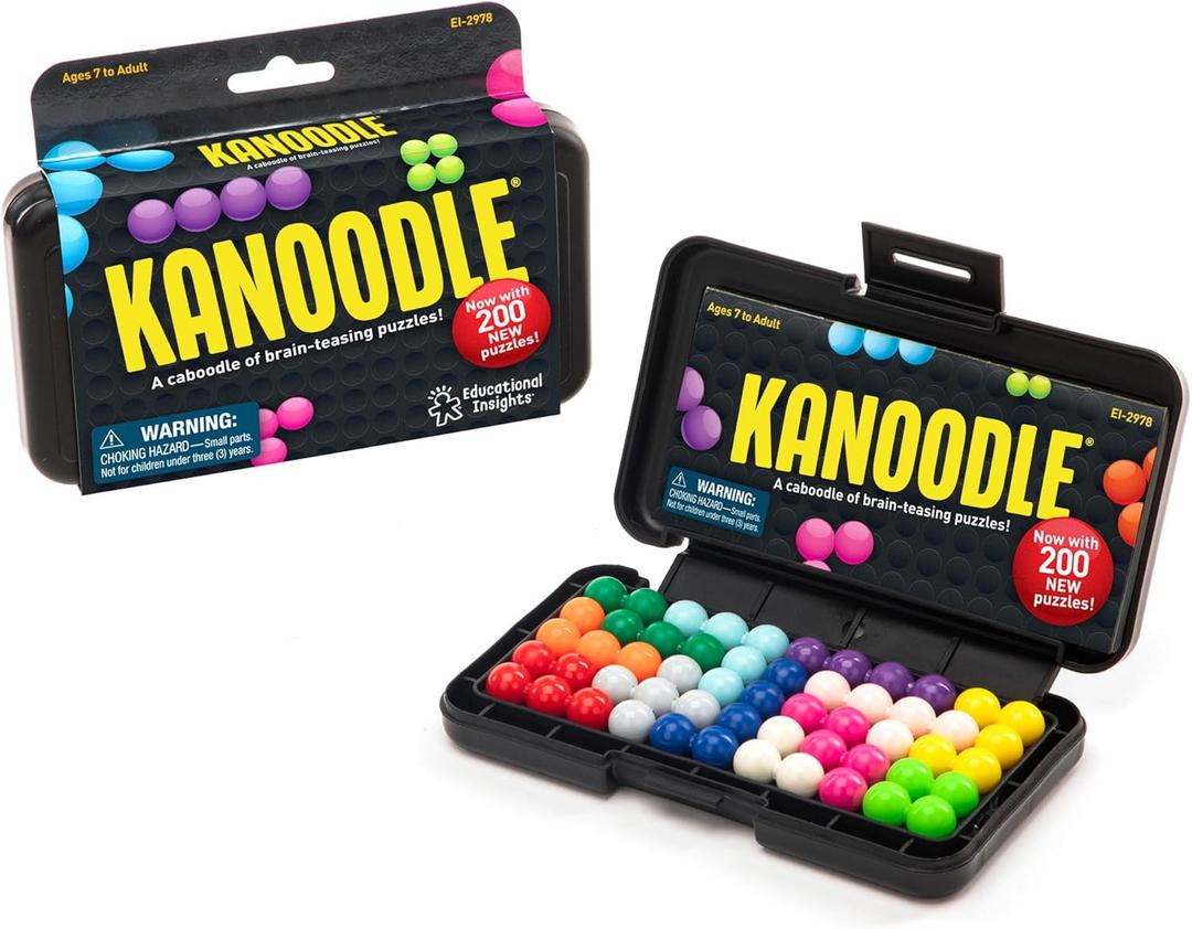 Educational Insights Kanoodle 3D Brain Teaser Puzzle Game, Featuring 200 Challenges, Easter Basket Stuffers for Kids, Gift for Ages 7+